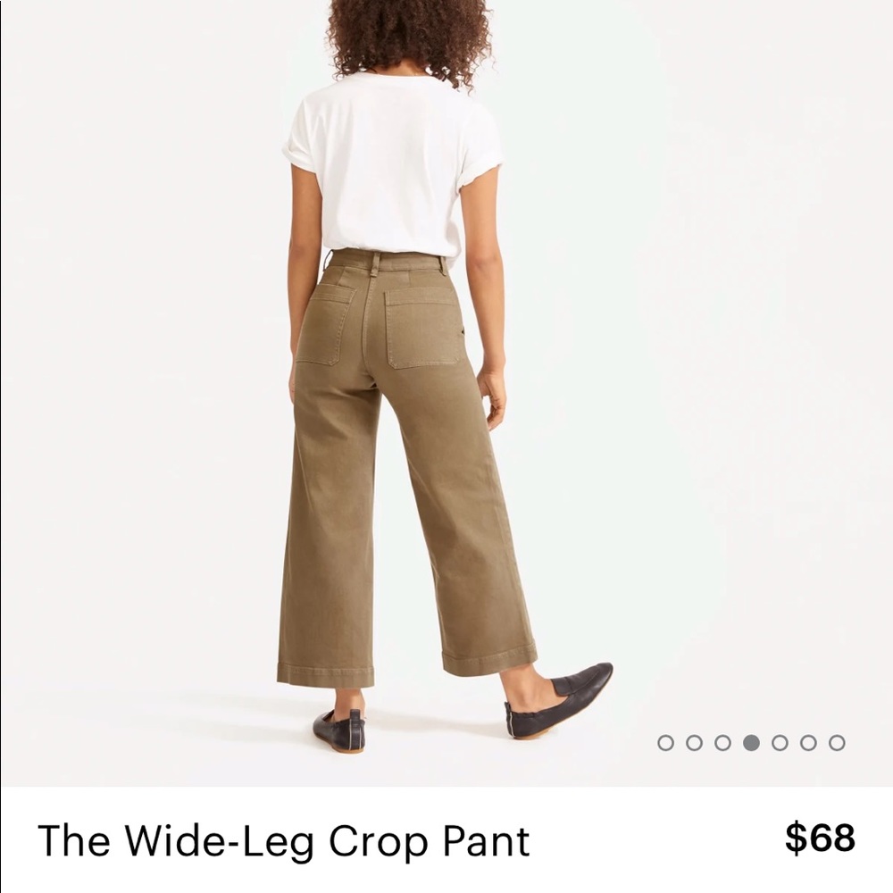 Everlane Wide-Leg Crop Pant in Ochre Size 12
